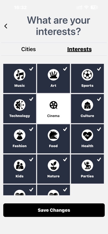 Pick your interests